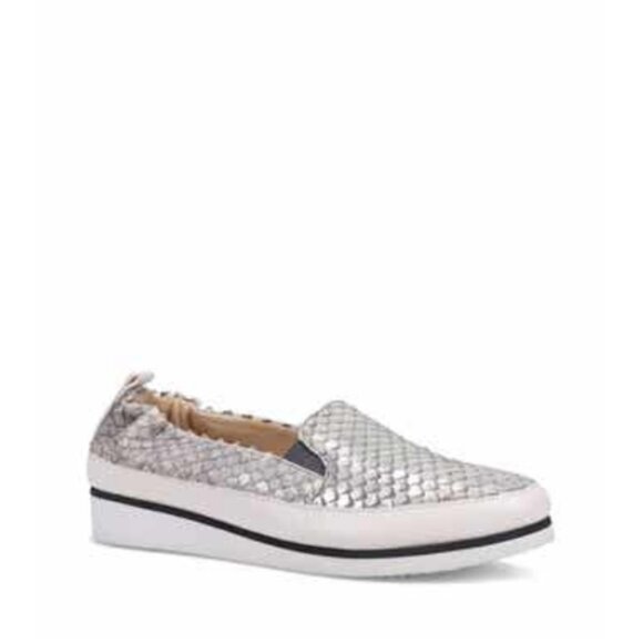 Ron White Nell Slip-On Sneaker in Pewter Leather - Picture 2 of 15